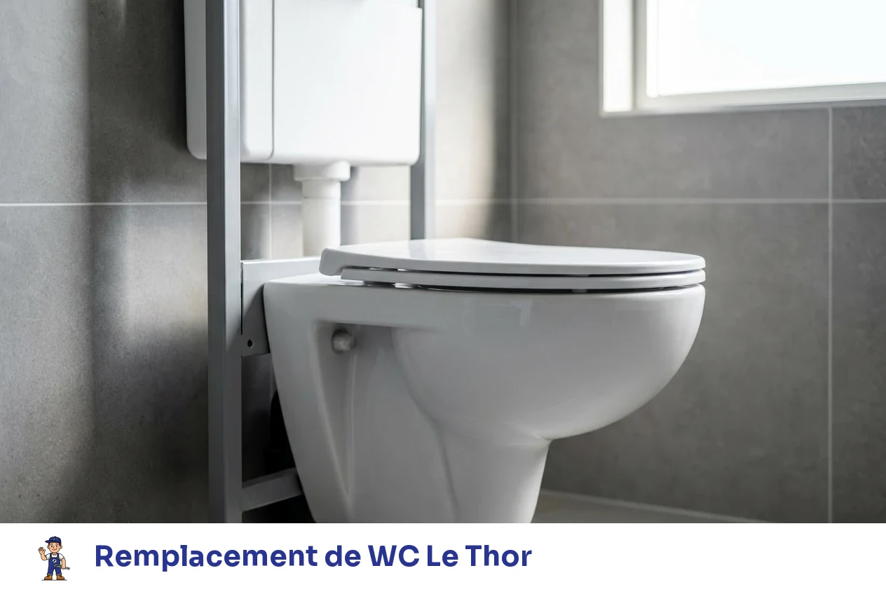 Remplacement de WC à Le Thor