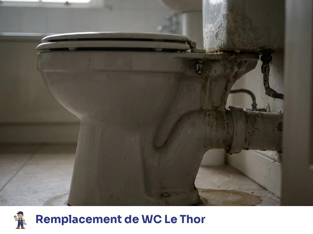 Remplacement de WC à Le Thor
