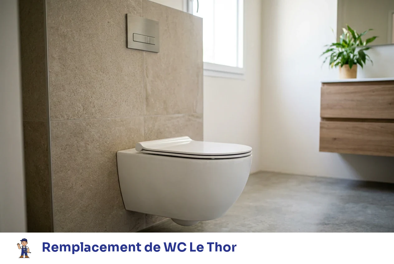 Remplacement de WC à Le Thor