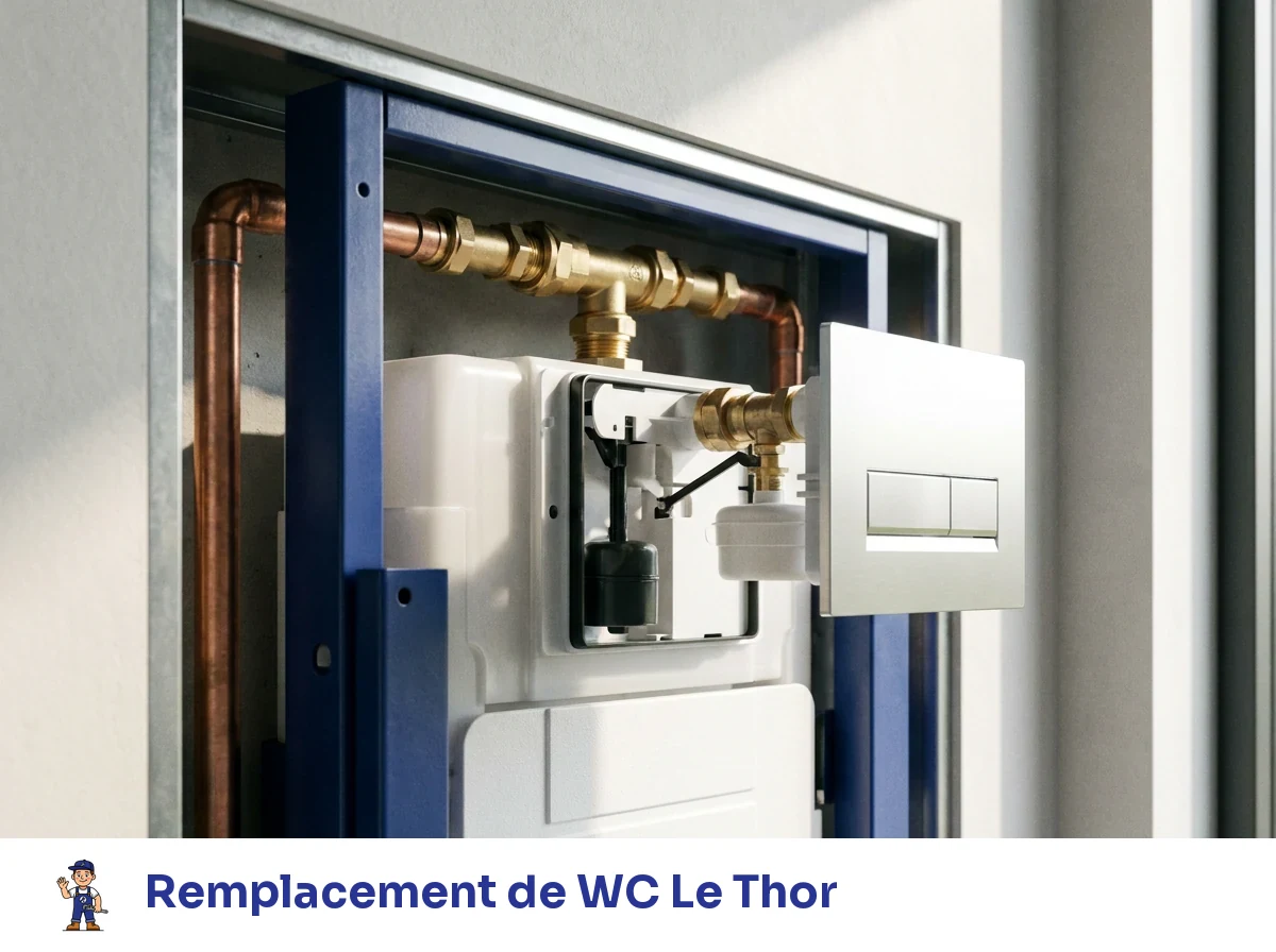 Remplacement de WC à Le Thor